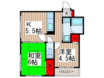 間取図 アヴェニール朝霞
