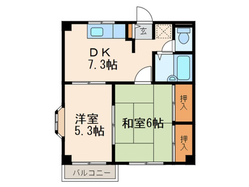 間取図 メゾンド　リックス