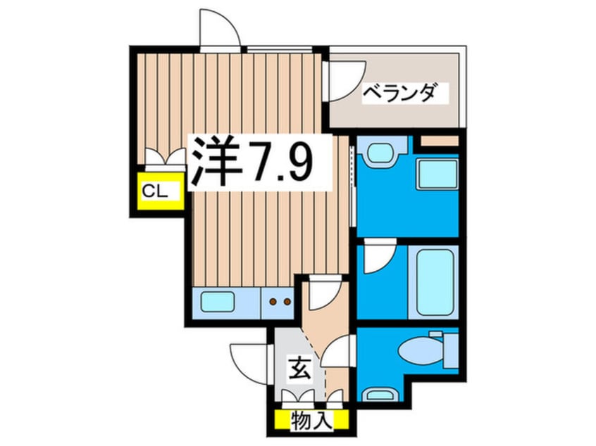間取図 クレヴィア戸塚（９１０）
