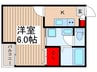 アデライデ東浦和 1Kの間取り