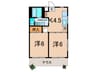 リビエ－ルダイワマンション 2Kの間取り