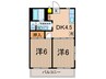 リビエ－ルダイワマンション 2DKの間取り