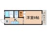 アドレム白鷺 1Kの間取り