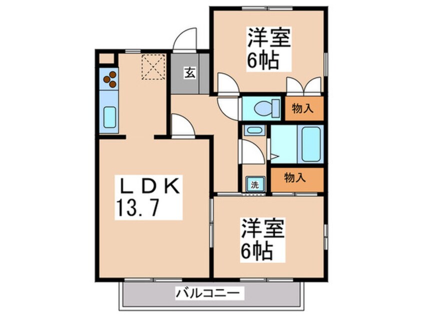 間取図 グレ－スカメリア市ヶ尾Ａ棟