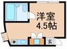 平和荘 1Rの間取り