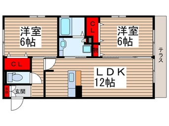 間取図 ラ・ボヌール