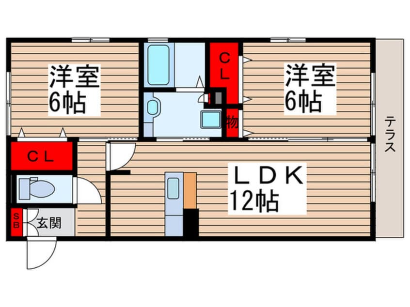 間取図 ラ・ボヌール