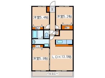 間取図 ベルエールＢ棟