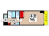 Ｓ－ＦＯＲＴ本八幡Ｍａｉｒｉｅ 1Kの間取り