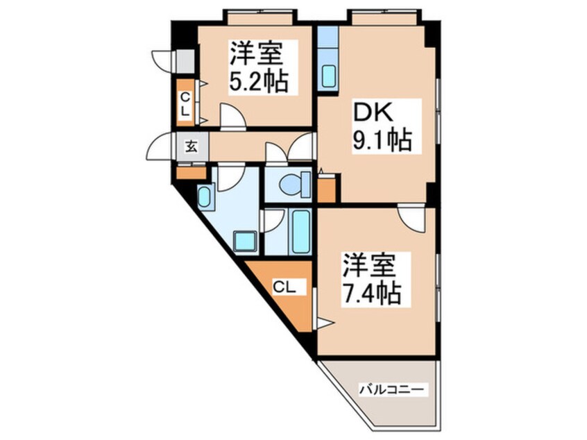 間取図 ハイツタチバナ