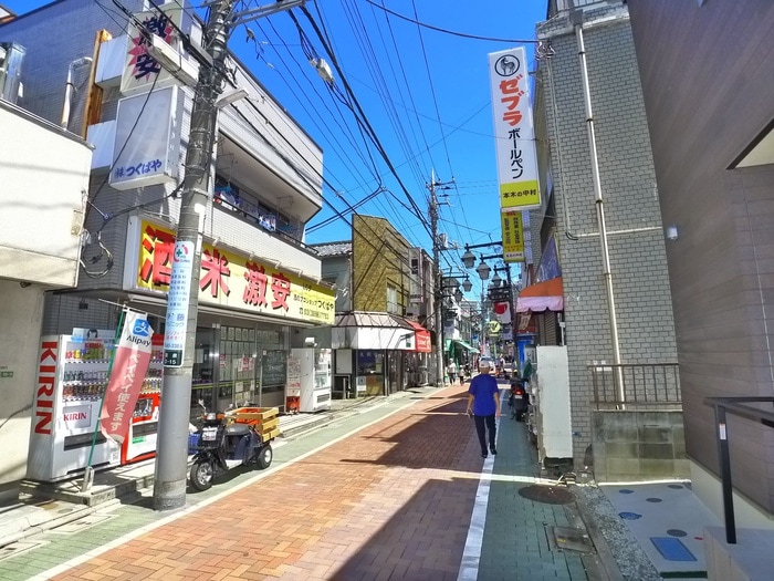 商店街(ドラッグストア)まで300m ﾗｲｵﾝｽﾞﾏﾝｼｮﾝ梅島第3（307）