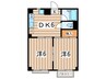 コ－ポロビン 2DKの間取り