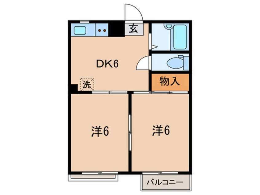 間取図 コ－ポロビン