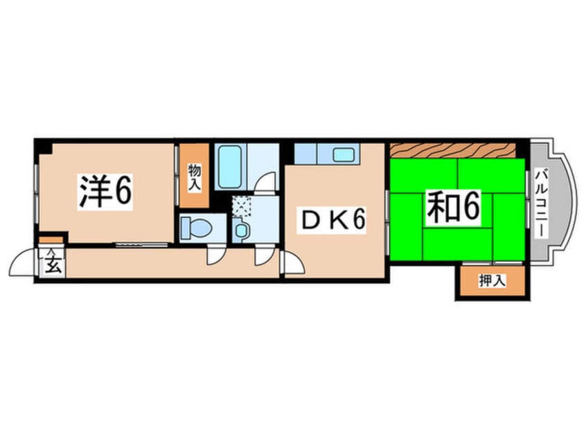 間取図 ハイツ幸栄