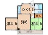 ホワイトハイム石川台 3DKの間取り