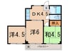 ホワイトハイム石川台 3DKの間取り