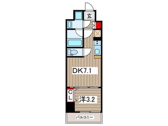 間取図 ｱｰﾊﾞﾈｯｸｽ菊川