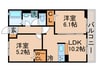 プランドール水元公園 2LDKの間取り