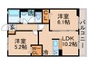 プランドール水元公園 2LDKの間取り