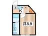ParkCasa三ツ境 1Kの間取り
