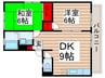 ハイツパレット 2DKの間取り
