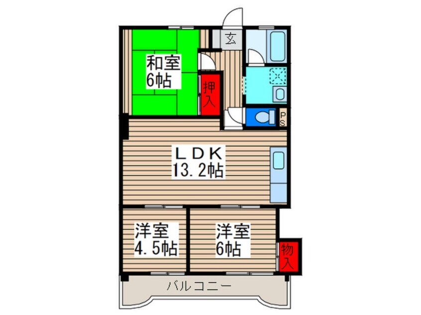 間取図 荒井第三ビル