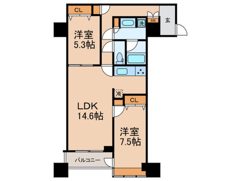 間取図 ﾚｼﾞﾃﾞｨｱﾀﾜｰ上池袋（ﾀﾜｰ棟）
