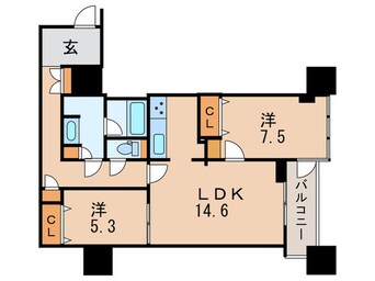 間取図 ﾚｼﾞﾃﾞｨｱﾀﾜｰ上池袋（ﾀﾜｰ棟）