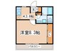 オリ－ブハウス 1Kの間取り