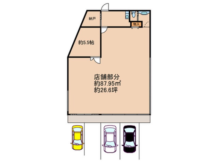 間取図 仮）地蔵橋店舗