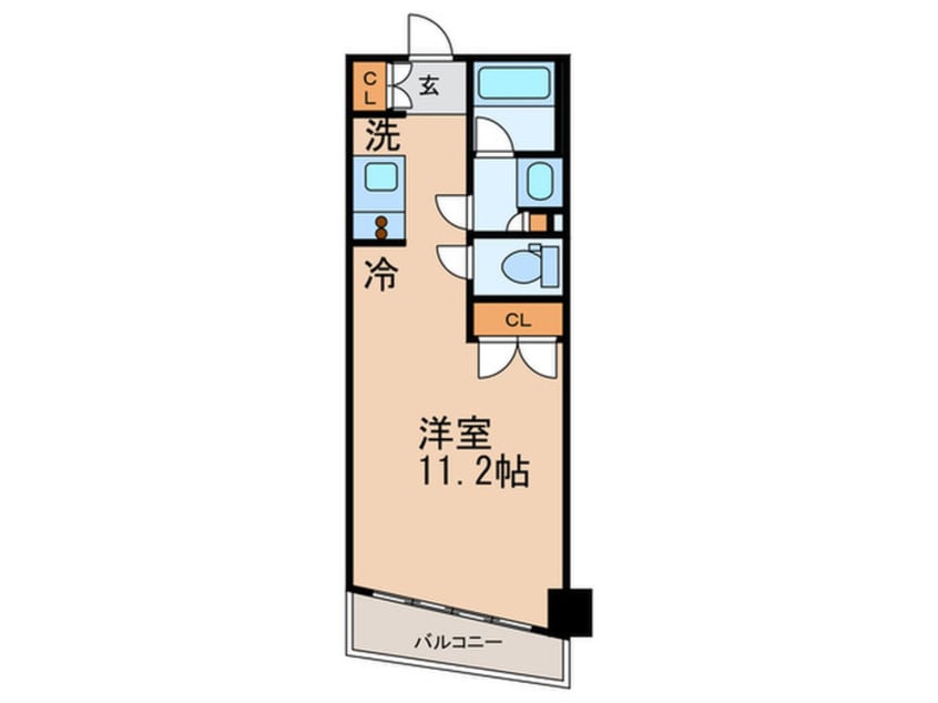 間取図 パ－クアクシス銀座イ－スト