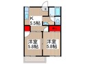 グリーンハイツAの間取図
