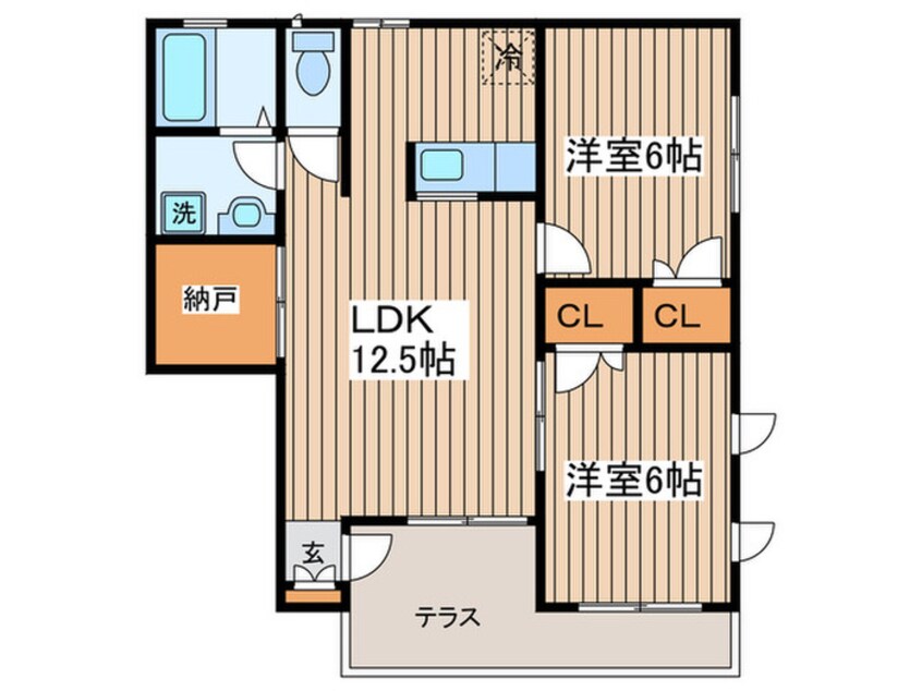 間取図 フォレ・カルティエ