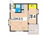 ベルメゾン畠山 1LDKの間取り