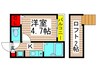 ソイ・メゾン梅田 1Kの間取り