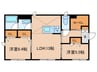 ドルフ白糸台 2LDKの間取り