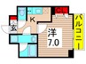 CREVISTA梅島 1Kの間取り