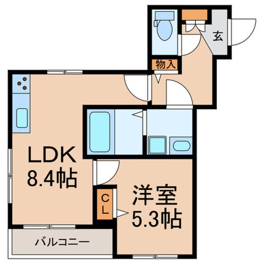 間取図 Briller Plume（ﾌﾞﾘｴ ﾌﾟﾘｭﾑ）