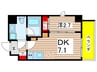 リヴシティ住吉 1DKの間取り