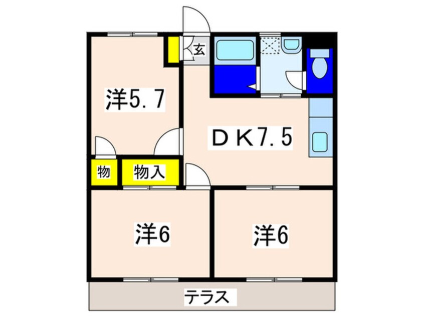 間取図 シャトレーハウス２