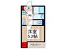 MELDIA西川口Ⅱ 1Kの間取り