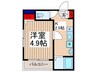 MELDIA西川口Ⅱ 1Kの間取り