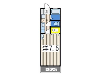 間取図 クイ－ンシップヒロ