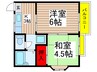 ニュー作新ハイツ 2Kの間取り