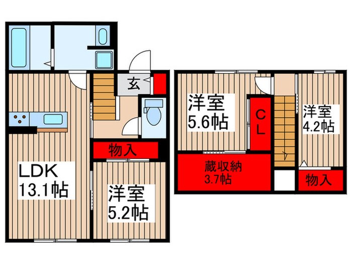 間取り図 ＫＡＭＵＬＡ南棟
