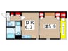 ＴＲＵＮＫ 1DKの間取り