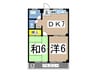 南コ－ポラス 2DKの間取り