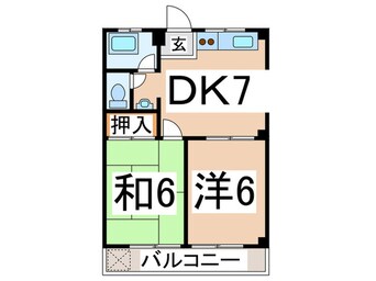 間取図 南コ－ポラス