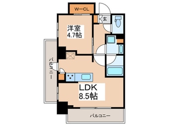 間取図 ヴィークブライト蔵前