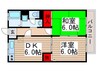 ジュネス高砂 2DKの間取り